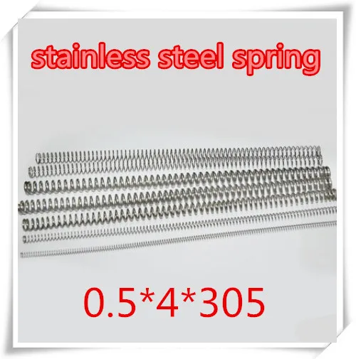 10pcs 0.5mm 0.5*4*305mm Small spot spring wire micro spring compression spring pressure spring
10pcs 0.5mm 0.5*4*305mm Small spot spring wire micro spring compression spring pressure spring