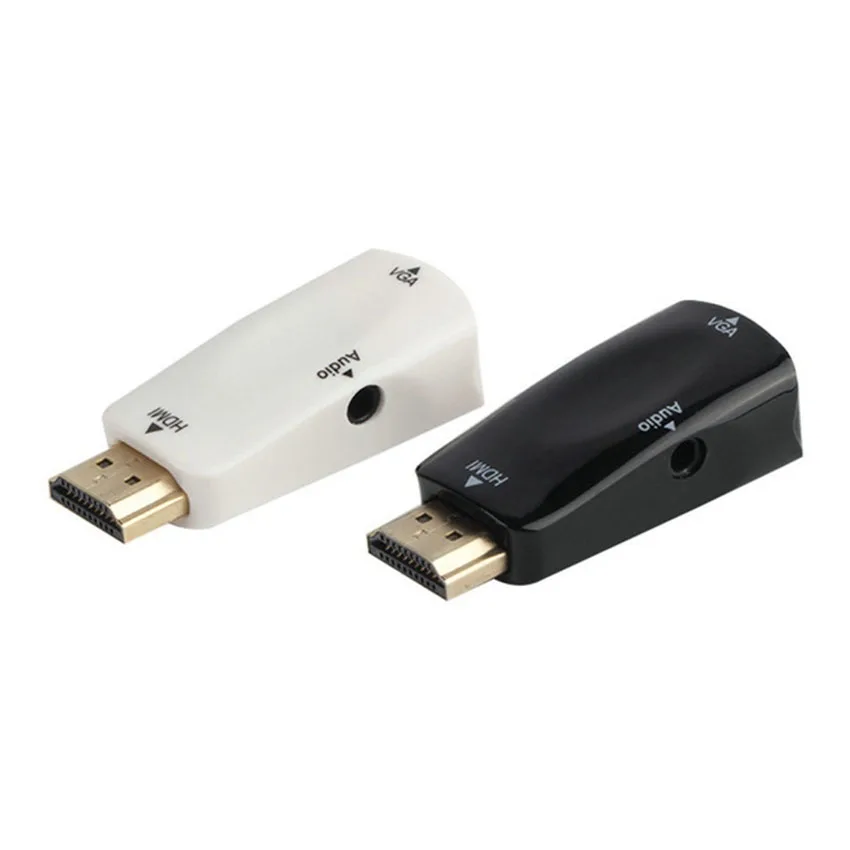HDMI-compatible to VGA Adapter Converter Cable with Audio Cable Support HD 1080P for Xbox360 PS3 PC Laptop DVD TV Box Projector
HDMI-compatible to VGA Adapter Converter Cable with Audio Cable Support HD 1080P for Xbox360 PS3 PC Laptop DVD TV Box Projector