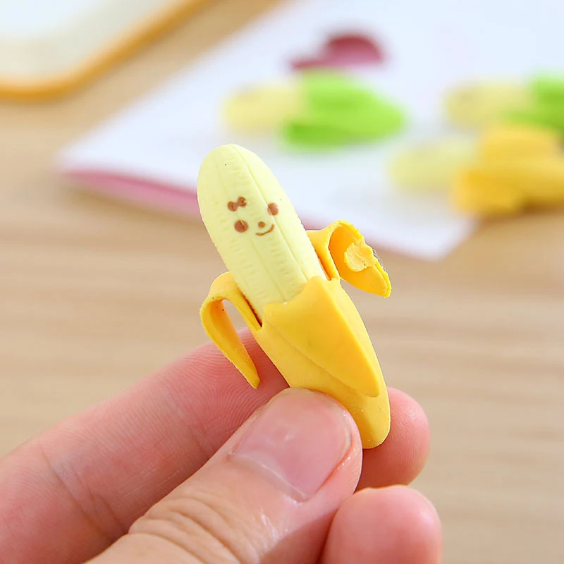 6Pcs Lovely Banana Pencil Eraser Creative Fruit Shape Eraser For Office Promotions School Supplies Kids Prize Wholesale
6Pcs Lovely Banana Pencil Eraser Creative Fruit Shape Eraser For Office Promotions School Supplies Kids Prize Wholesale