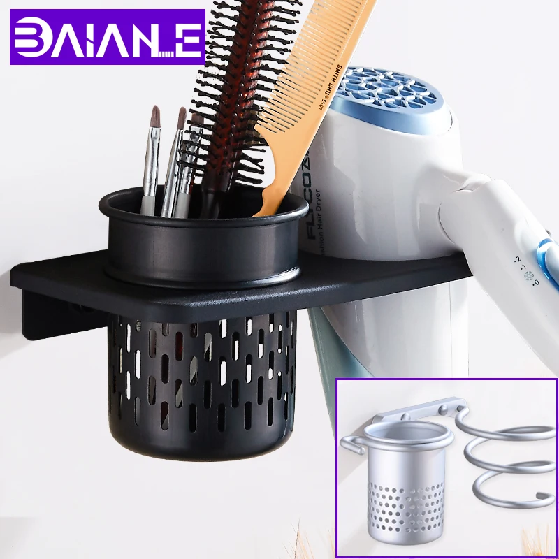 Hair Dryer Holder Gold Aluminum Wall Mounted Bathroom Shelf Hair Dryer Rack Holder with Basket Space Multipurpose Shelf Storage
Hair Dryer Holder Gold Aluminum Wall Mounted Bathroom Shelf Hair Dryer Rack Holder with Basket Space Multipurpose Shelf Storage