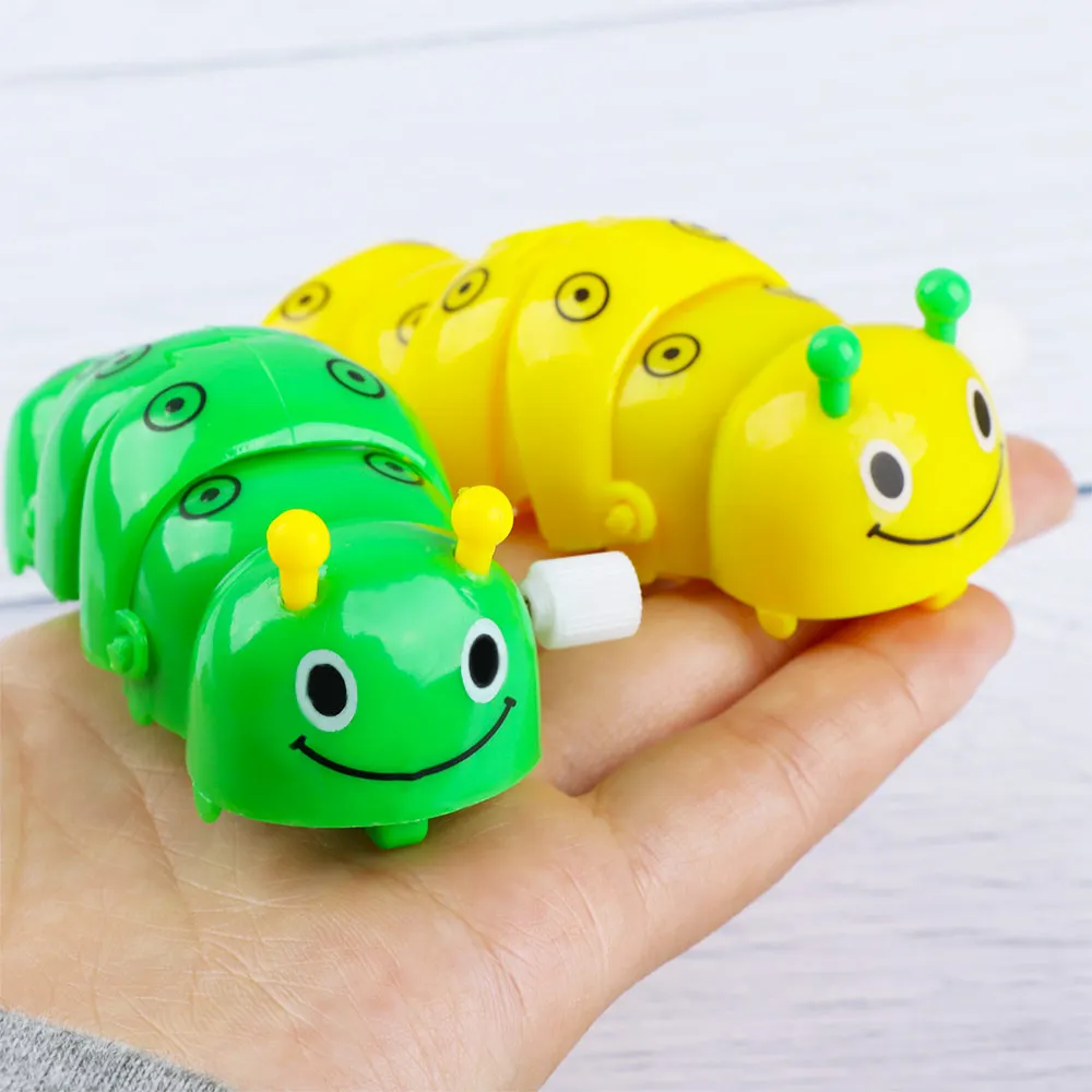 1 шт. милые Пластик Caterpillar заводные игрушки Забавный Заводной Игрушки для