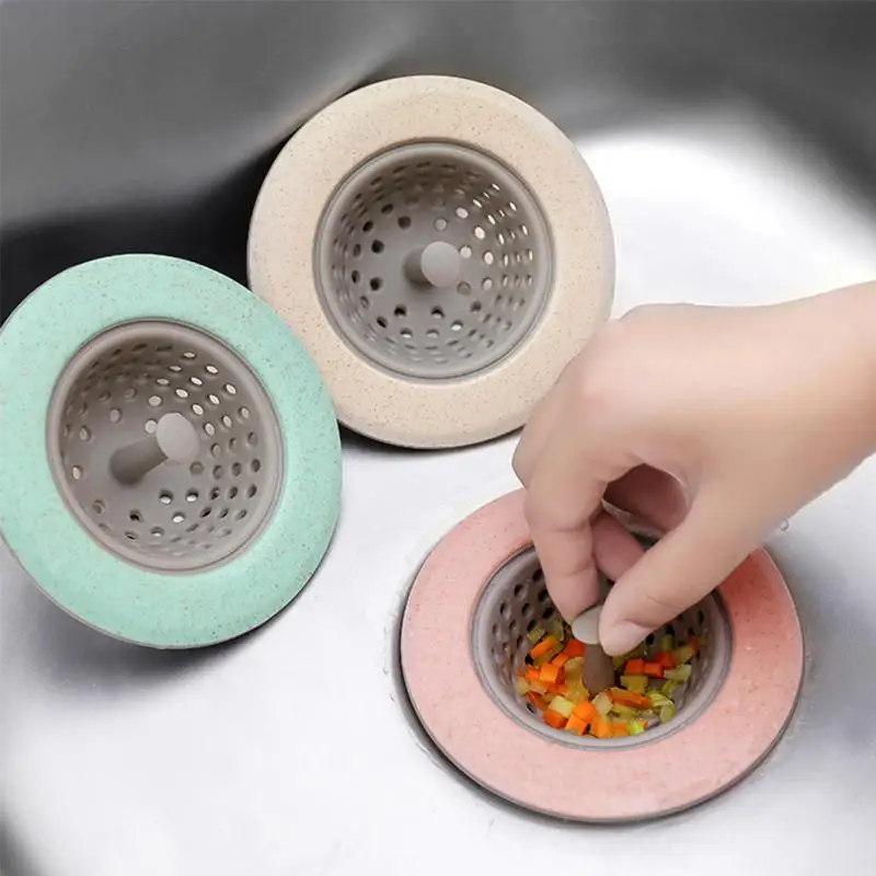Silicone Wheat Straw Kitchen Sink Strainer Bathroom Shower Drain Sink Drains Cover sink colander Sewer Hair Filter strainer
Silicone Wheat Straw Kitchen Sink Strainer Bathroom Shower Drain Sink Drains Cover sink colander Sewer Hair Filter strainer