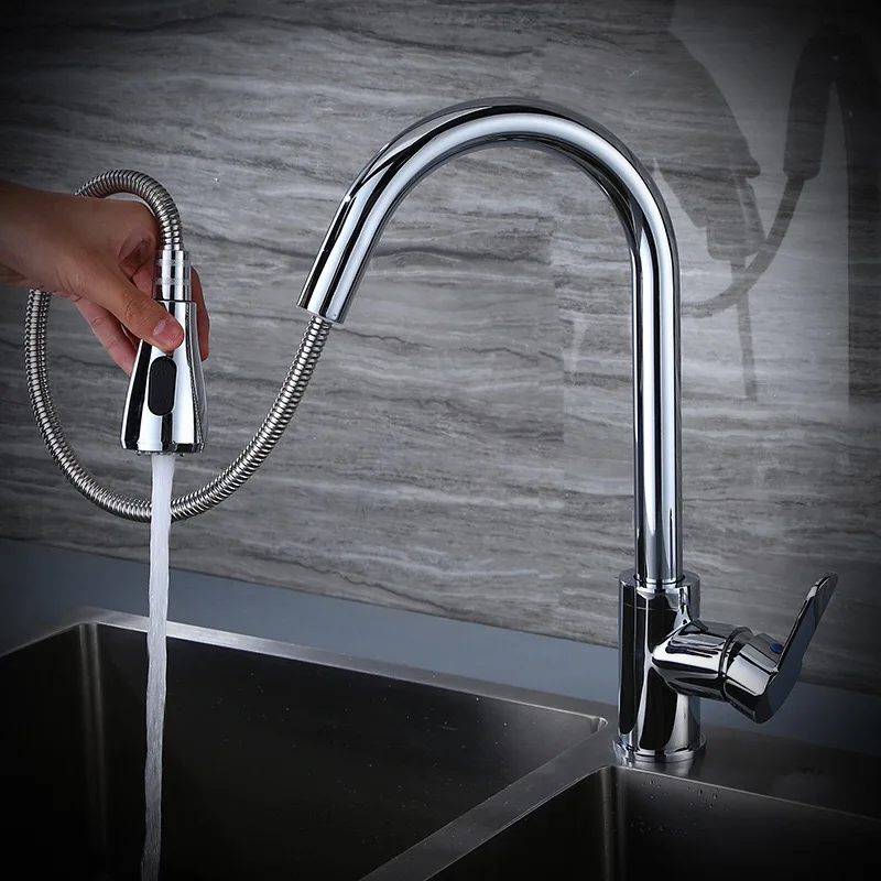 Biggers black color brass pull out kitchen faucet kitchen tap single handle with 2-function water outlet ABS nozzle
Biggers black color brass pull out kitchen faucet kitchen tap single handle with 2-function water outlet ABS nozzle