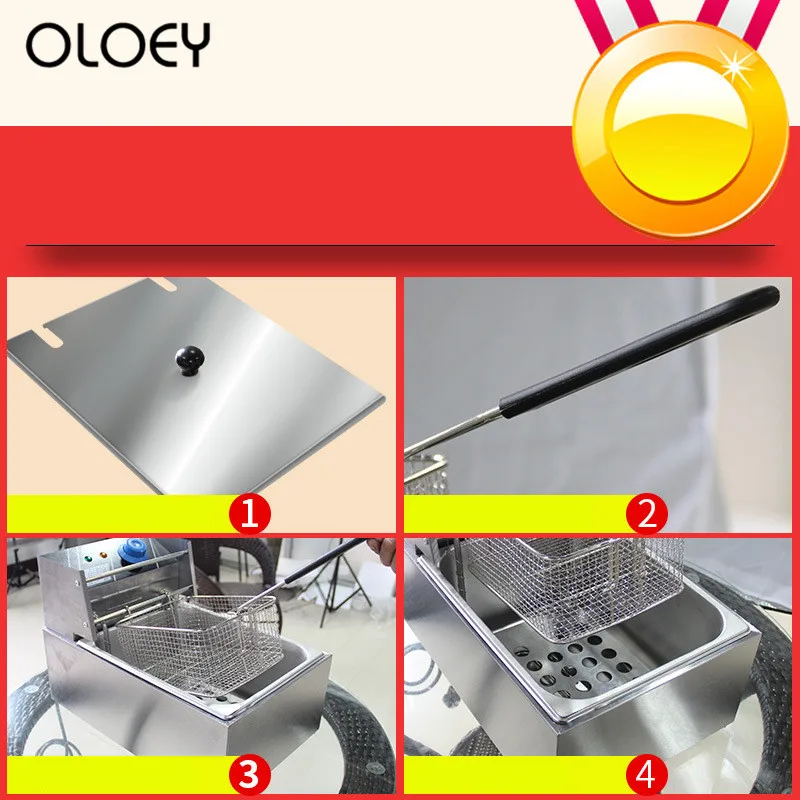 2000w Commercial Electric Deep Fryer Fryer Smoke Free Electric Deep Fryer Thick Stainless Steel Fryer
2000w Commercial Electric Deep Fryer Fryer Smoke Free Electric Deep Fryer Thick Stainless Steel Fryer