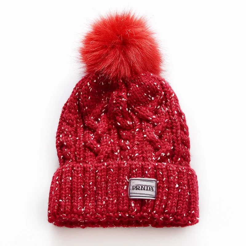 New Female Winter Korean Version Plus Velet Thickening Faux Fur Ball Wool Hat Women Girls Pom-poms Skullies Winter Knitted Hats
New Female Winter Korean Version Plus Velet Thickening Faux Fur Ball Wool Hat Women Girls Pom-poms Skullies Winter Knitted Hats