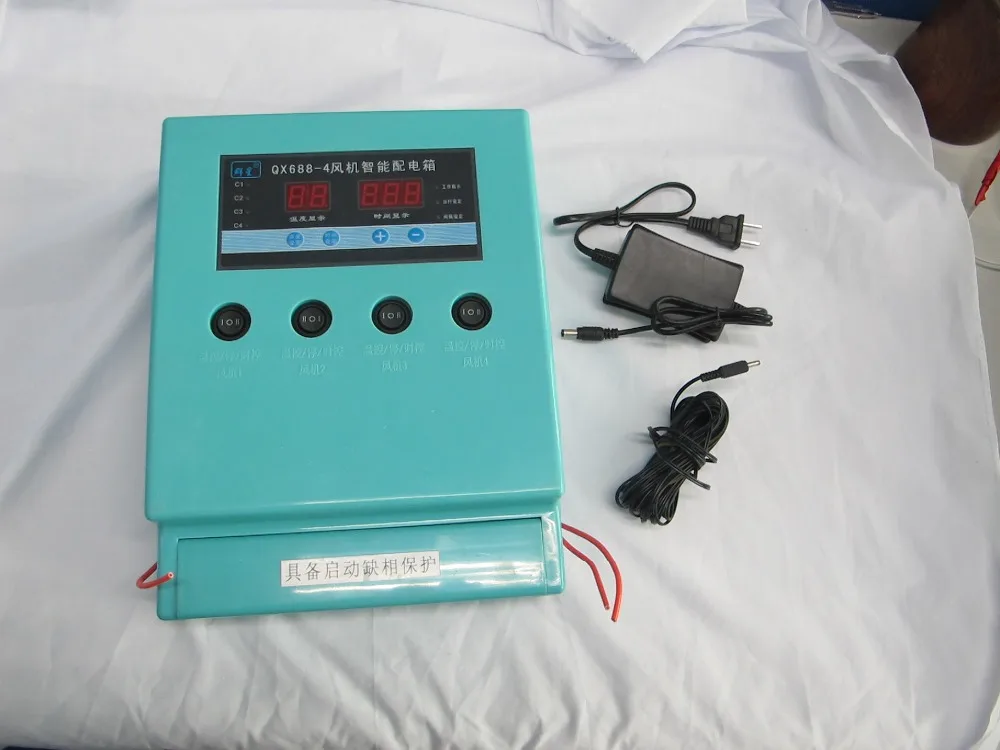 Pig farm chicken fan temperature time flower breeding plant ventilation equipment control water curtain control box
Pig farm chicken fan temperature time flower breeding plant ventilation equipment control water curtain control box