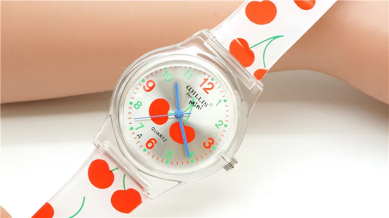 Willis часы для детей щит дизайн студентов мода цветок высокий каблук вишня Улитка