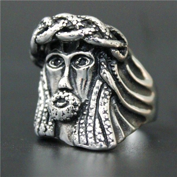 2017 новейшее кольцо Godfather Jesus 316L из нержавеющей стали для женщин и модное