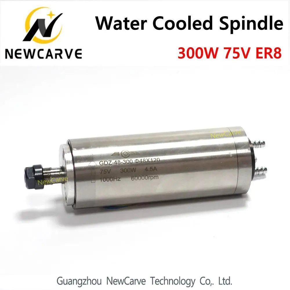 High Speed 300W Water Cooled Spindle Motor 75V ER8 Collet Milling Spindle Newcarve Spindle
High Speed 300W Water Cooled Spindle Motor 75V ER8 Collet Milling Spindle Newcarve Spindle