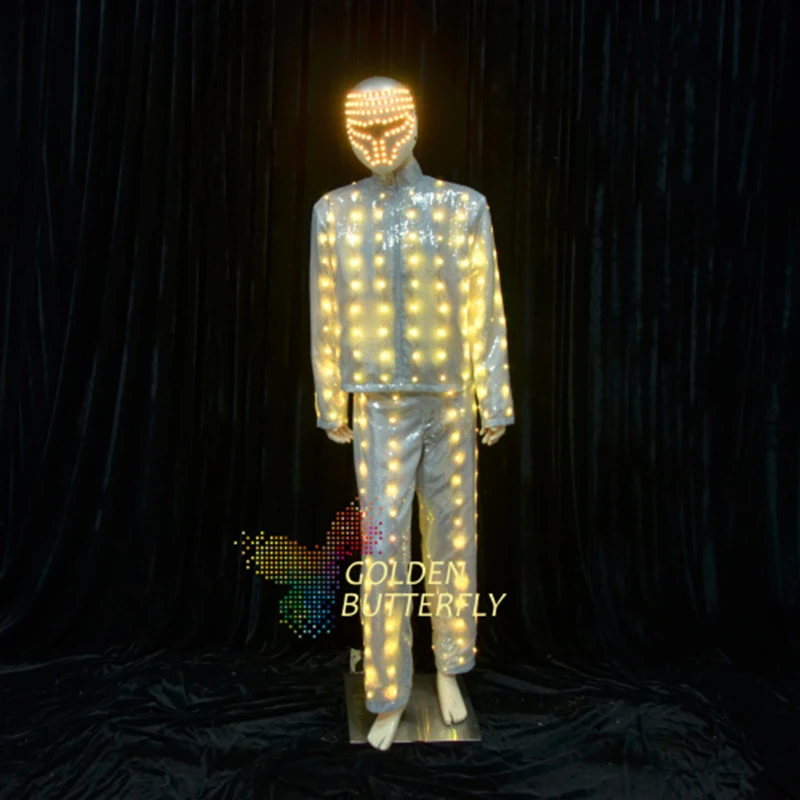 LED Light Clothing Luminous Suits Glowing Dance Costumes Men Luminous Clothes Cold Strip Party With Accessories LED Clothes
LED Light Clothing Luminous Suits Glowing Dance Costumes Men Luminous Clothes Cold Strip Party With Accessories LED Clothes