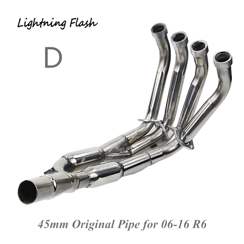 For Yamaha R6 1998-2016 Stainless Link Pipe 50.8 mm Front Mid Connect Pipe 45 mm Original Whole Exhaust System Motorcycle Tube
For Yamaha R6 1998-2016 Stainless Link Pipe 50.8 mm Front Mid Connect Pipe 45 mm Original Whole Exhaust System Motorcycle Tube