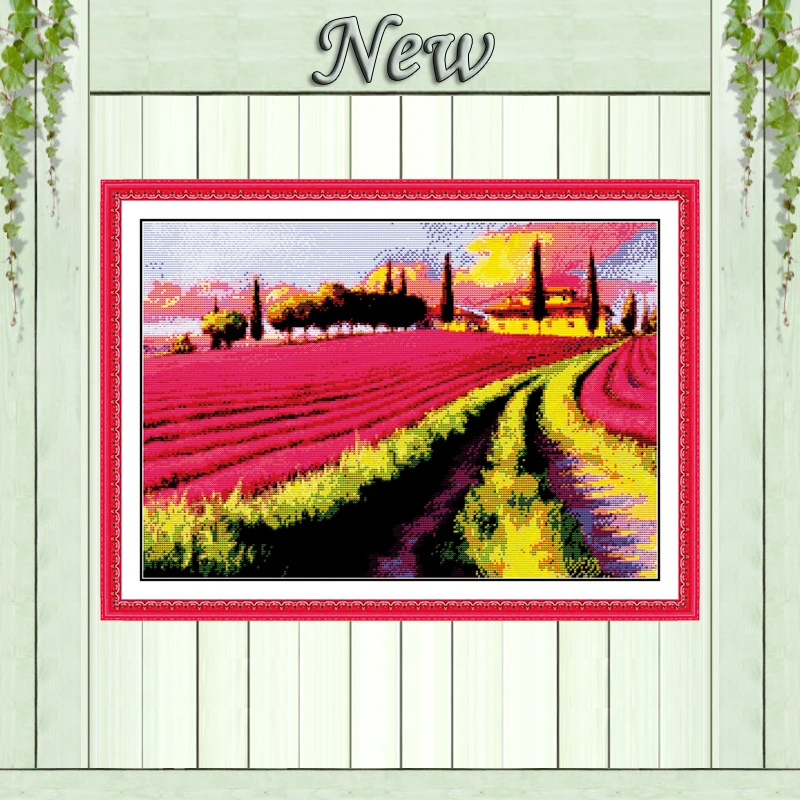 Lavender garden,Counted Printed on canvas DMC 11CT 14CT Cross Stitch kit,needlework Set embroider,flower Scenery Home wall Decor
Lavender garden,Counted Printed on canvas DMC 11CT 14CT Cross Stitch kit,needlework Set embroider,flower Scenery Home wall Decor