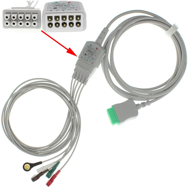 ЭКГ EKG багажник кабеля и leadwire для GE-Marquette пациента ЭКГ EKG Dash PRO/Eagle/солнечных/электрических систем.
ЭКГ EKG багажник кабеля и leadwire для GE-Marquette пациента ЭКГ EKG Dash PRO/Eagle/солнечных/электрических систем.