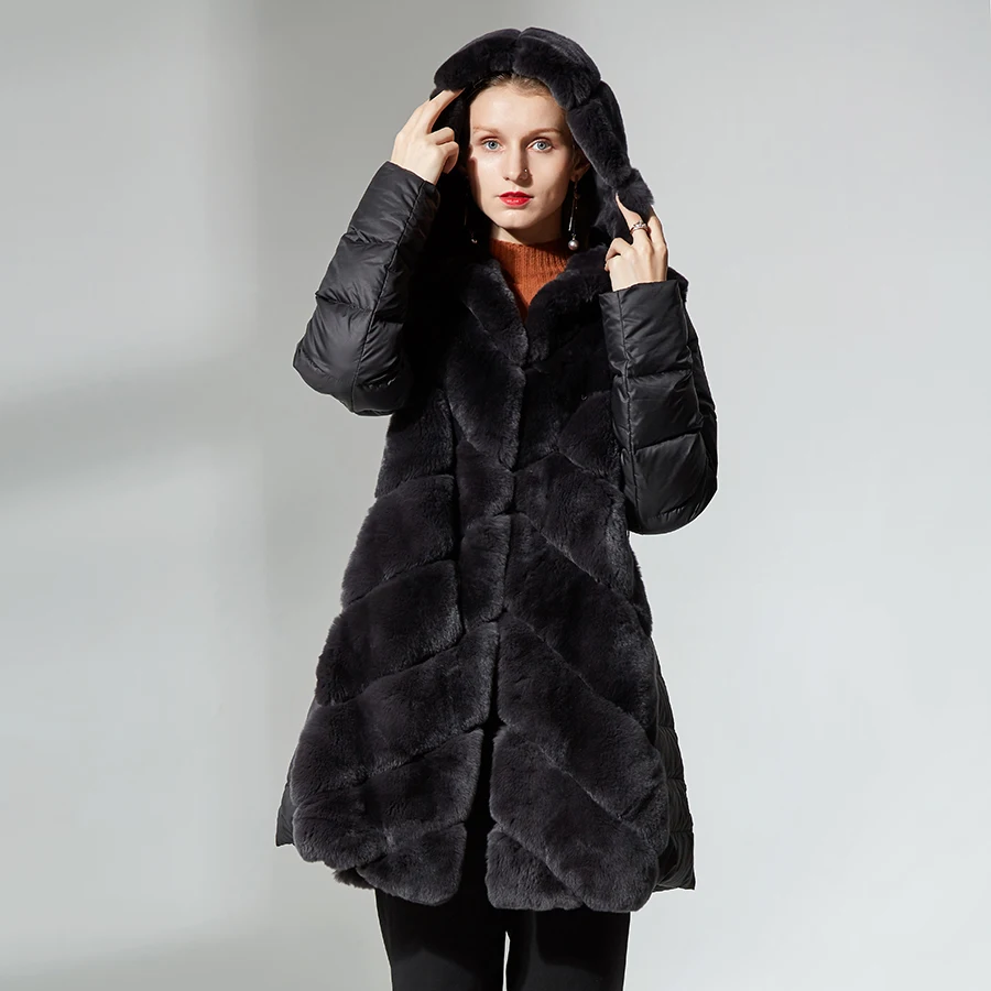 CNEGOVIK real rex rabbit fur vest coat with hood down jacket sleeves sporty real fur jacket hooded Detachable sleeves
CNEGOVIK real rex rabbit fur vest coat with hood down jacket sleeves sporty real fur jacket hooded Detachable sleeves