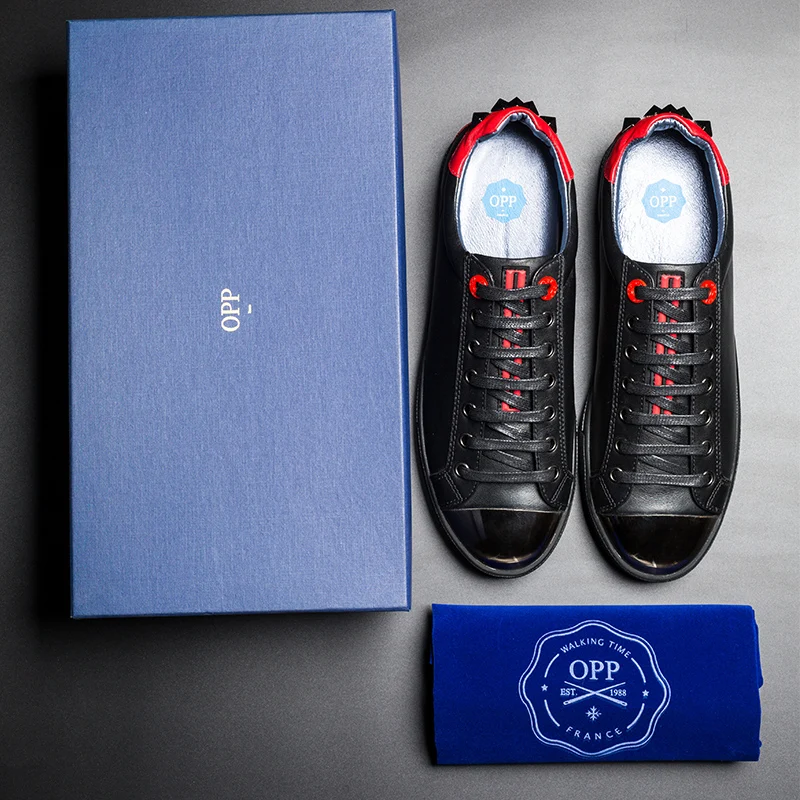 OPP Metal Punk Mens Shoes For Men Cow Leather Flats Shoes Casual Rivet Shoes Hip Hop Leather Footwear Metal Style
OPP Metal Punk Mens Shoes For Men Cow Leather Flats Shoes Casual Rivet Shoes Hip Hop Leather Footwear Metal Style
