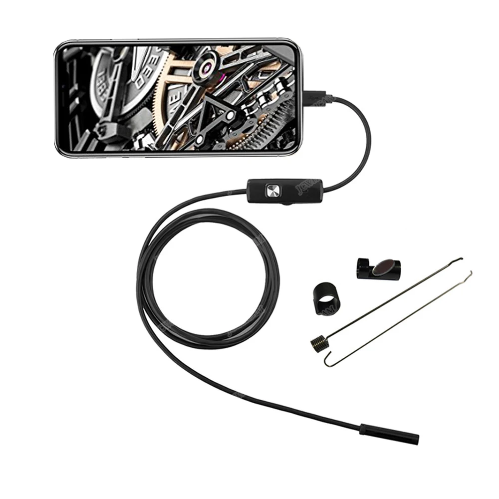5 5/7 мм объектив 1 м 10 жесткий кабель Водонепроницаемый Android USB эндоскоп
