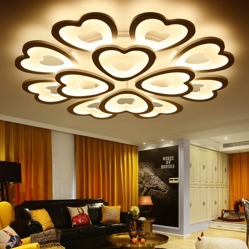 Modern Acrylic Hearts LEDCeiling Light Home living room bedroom study lamp commercial place lighting ceiling lamp AC110-240V
Modern Acrylic Hearts LEDCeiling Light Home living room bedroom study lamp commercial place lighting ceiling lamp AC110-240V