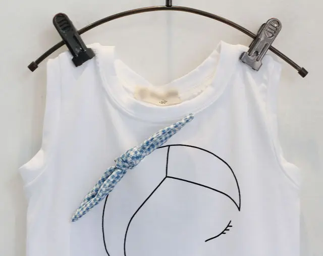 2018 брендовые летние комплекты одежды для девочек Модная хлопковая футболка с