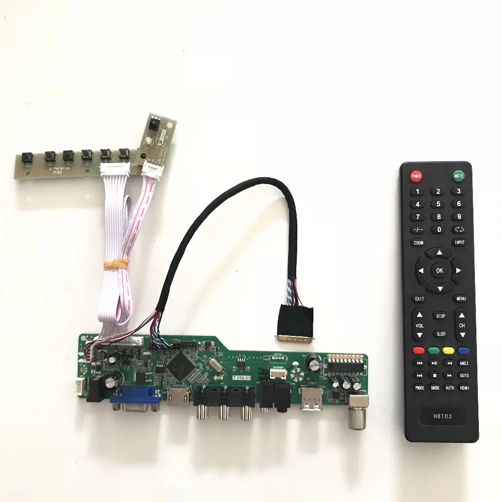 T.V56.03 VGA AV Audio USB TV LCD Controller Board for PQ101WX01 1280x800 LCD screen LED panel Driver board Free shipping
T.V56.03 VGA AV Audio USB TV LCD Controller Board for PQ101WX01 1280x800 LCD screen LED panel Driver board Free shipping