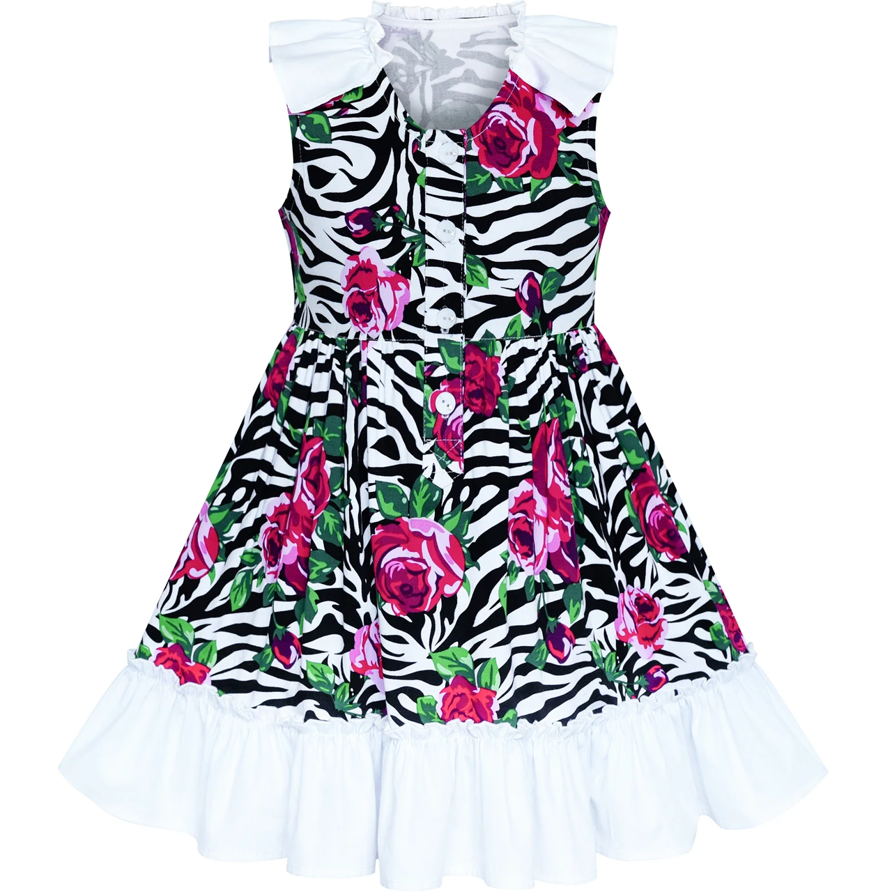 Girls Dress Flower Button Front Cotton Sundress 2020 Summer Princess Wedding Party Dresses Girl Clothes Pageant Vestidos
Girls Dress Flower Button Front Cotton Sundress 2020 Summer Princess Wedding Party Dresses Girl Clothes Pageant Vestidos