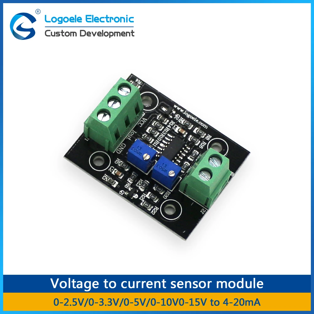 

With Base voltage to Current 0-2.5V 0-3.3V 0-5V 0-10V 0-15V to 4-20mA Conversion sensor module