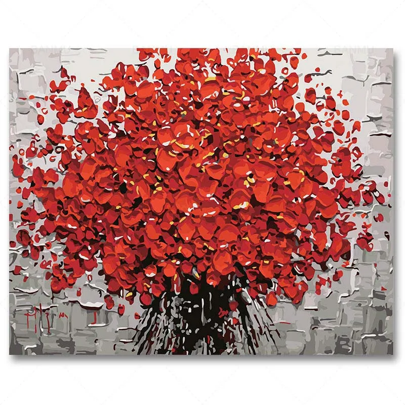 DIY red flowers Art poster canvas painting modern wall art abstract pictures for living room home decoration no frame
DIY red flowers Art poster canvas painting modern wall art abstract pictures for living room home decoration no frame