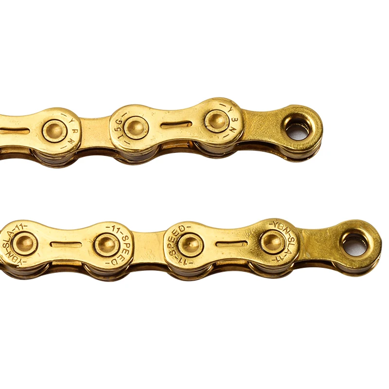 Hot 10 11 Speeds Bicycle Chain Gold Hollow Road Bike Chain for Shimano for Campanolo DO2
Hot 10 11 Speeds Bicycle Chain Gold Hollow Road Bike Chain for Shimano for Campanolo DO2