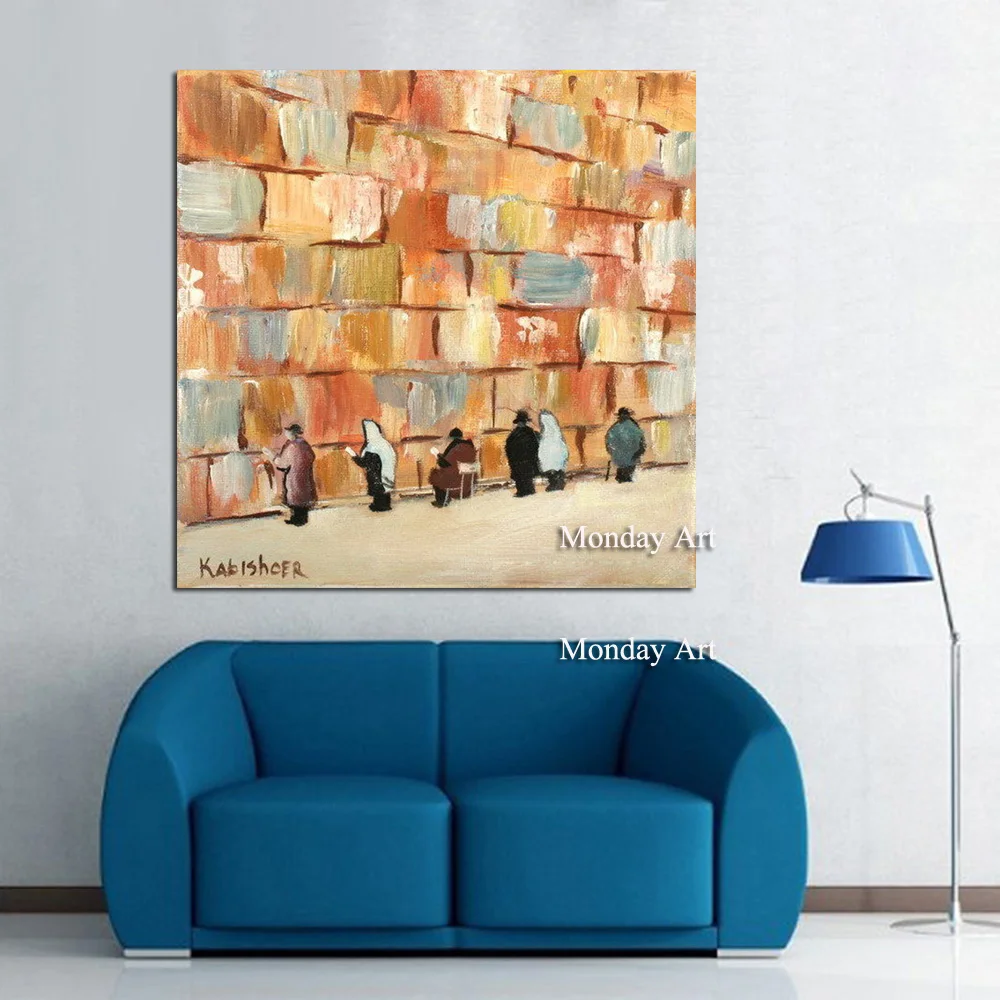 Top Selling Famous Wailing wall Canvas Painting Pure Hand Painted Modern Art oil Painting For Home Decoration Top Artist Gift
Top Selling Famous Wailing wall Canvas Painting Pure Hand Painted Modern Art oil Painting For Home Decoration Top Artist Gift