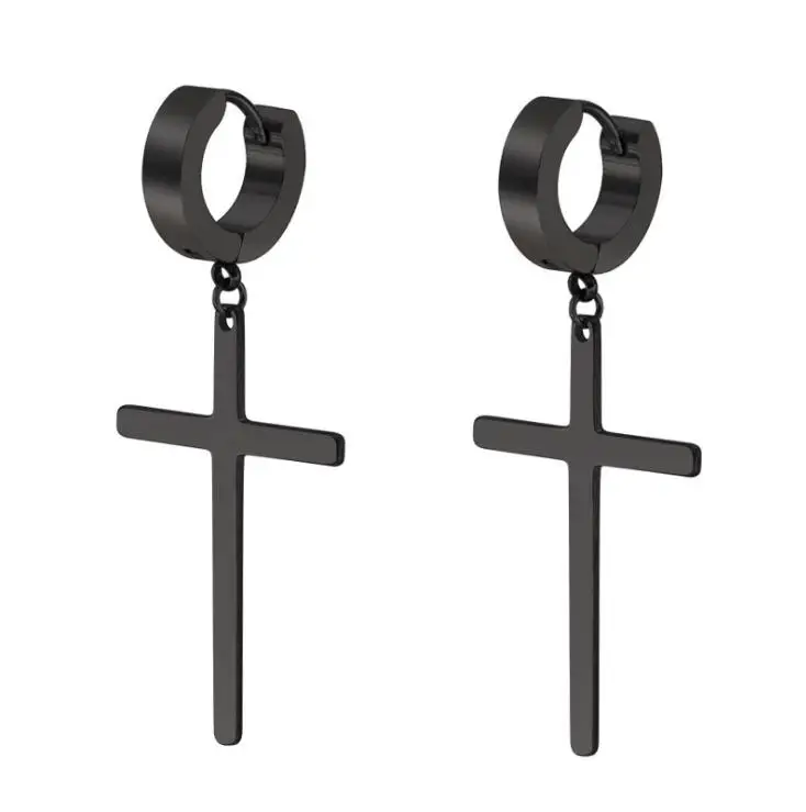 Black Circle Round cross earrings for Women Men Stainless Steel Pendant Stud Earrings Rock Style Girl Earrings Jewelry
Black Circle Round cross earrings for Women Men Stainless Steel Pendant Stud Earrings Rock Style Girl Earrings Jewelry
