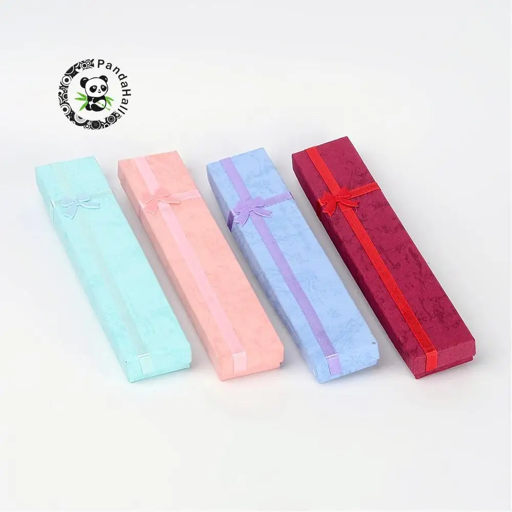 Valentines Day Presents Packages Jewelry Necklace Box With a Flower, Sponge inside, Mixed-Color, about 20cmx4cmx2cm
Valentines Day Presents Packages Jewelry Necklace Box With a Flower, Sponge inside, Mixed-Color, about 20cmx4cmx2cm
