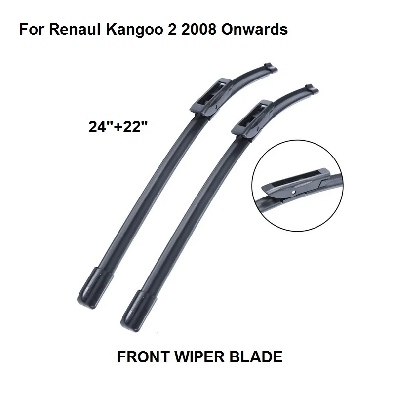 Windscreen Wiper For Renault Kangoo II 2008 onwards 24"+22" Car Accessories Auto Windshield Wipers Blade Prices
Windscreen Wiper For Renault Kangoo II 2008 onwards 24"+22" Car Accessories Auto Windshield Wipers Blade Prices
