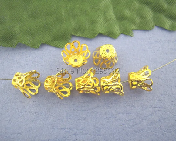 1300Pcs Wholesales Ornate Filigree Bell End Beads Caps Gold Plated New DIY Jewelry Making Findings Component 7mm
1300Pcs Wholesales Ornate Filigree Bell End Beads Caps Gold Plated New DIY Jewelry Making Findings Component 7mm