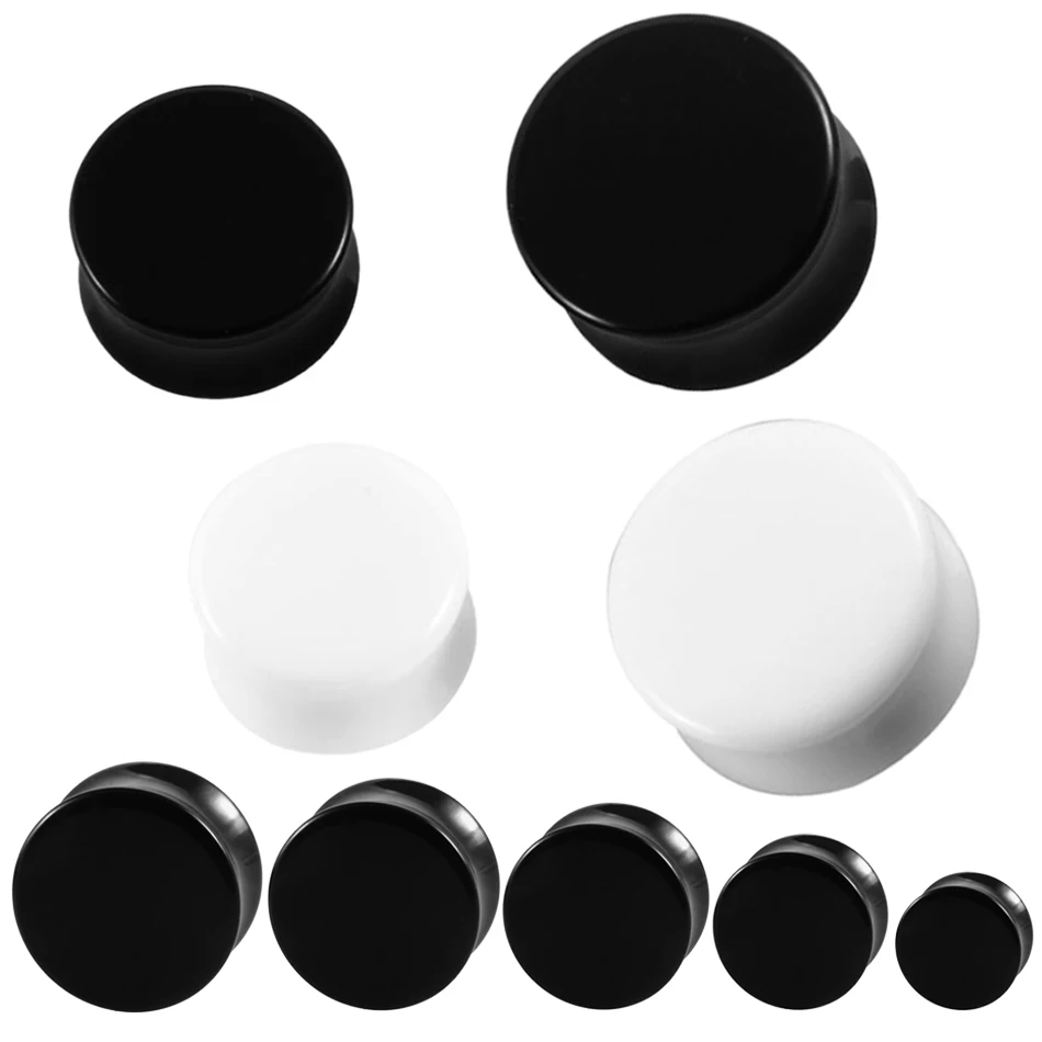 1Pair Acrylic Black and White Ear Plugs Tunnels Ear Expander Stretcher Piercing Body Jewelry Earring
1Pair Acrylic Black and White Ear Plugs Tunnels Ear Expander Stretcher Piercing Body Jewelry Earring