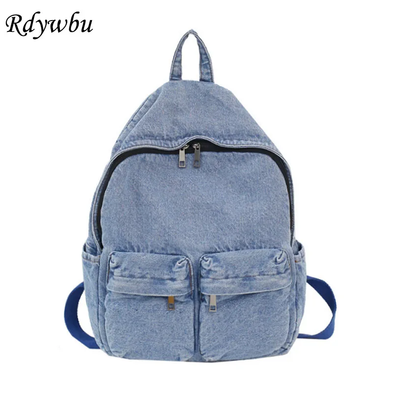 Rdywbu Blue Denim Backpack High Quality Women Daily Bagpack 2 Colors Casual School Bag Jeans Travel Bag Rucksack Knapsack B747
Rdywbu Blue Denim Backpack High Quality Women Daily Bagpack 2 Colors Casual School Bag Jeans Travel Bag Rucksack Knapsack B747