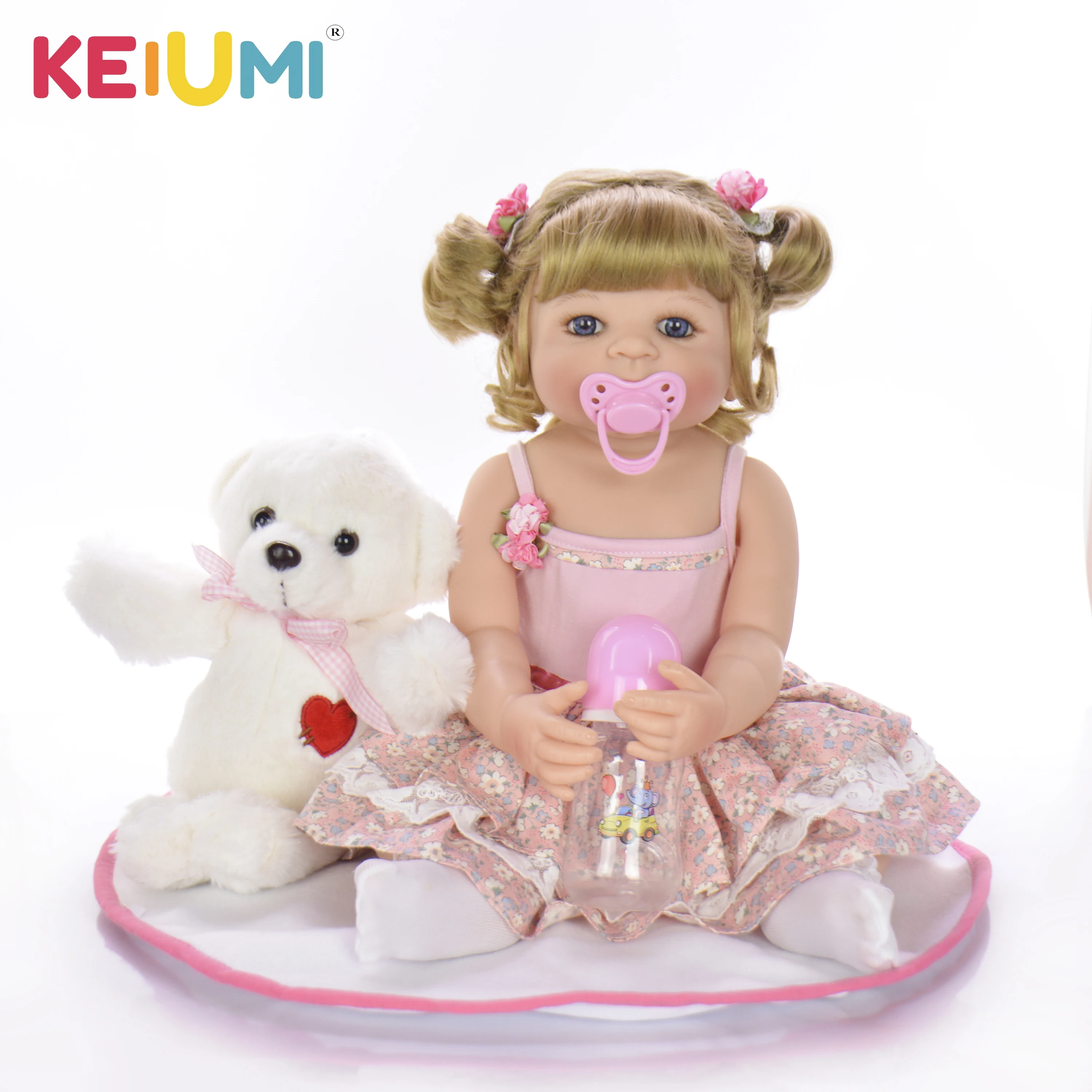 KEIUMI 22 дюймов ребенок Возрожденный силикон полный тело девочка Boneca Reborn 55 см реалистичные куклы Детский день подарки кровать время Playmate
KEIUMI 22 дюймов ребенок Возрожденный силикон полный тело девочка Boneca Reborn 55 см реалистичные куклы Детский день подарки кровать время Playmate