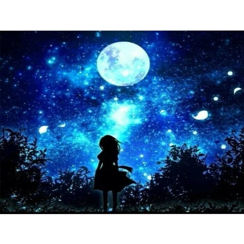 5D Diamond Painting DIY Full Drill Diamond Embroidery Starry Sky Girl Pattern Cross Stitch Stickers Mosaic Drill icons
5D Diamond Painting DIY Full Drill Diamond Embroidery Starry Sky Girl Pattern Cross Stitch Stickers Mosaic Drill icons