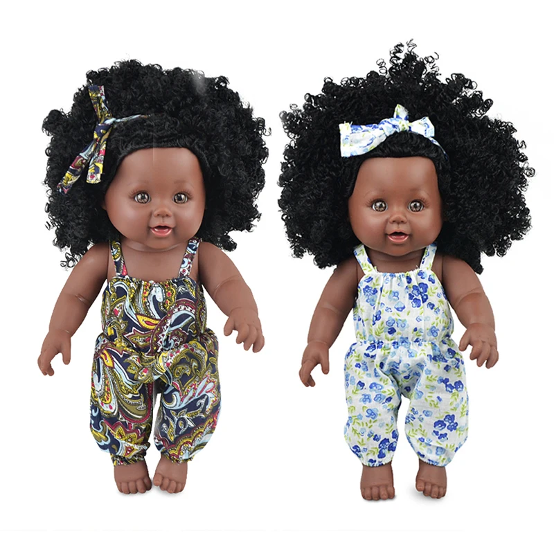 Fashion African Baby Dolls Black Realistic Lovely lol Reborn Baby Lady Dolls Soft Silicone Vinyl 30cm Baby Girl Toy With Cloths
Fashion African Baby Dolls Black Realistic Lovely lol Reborn Baby Lady Dolls Soft Silicone Vinyl 30cm Baby Girl Toy With Cloths