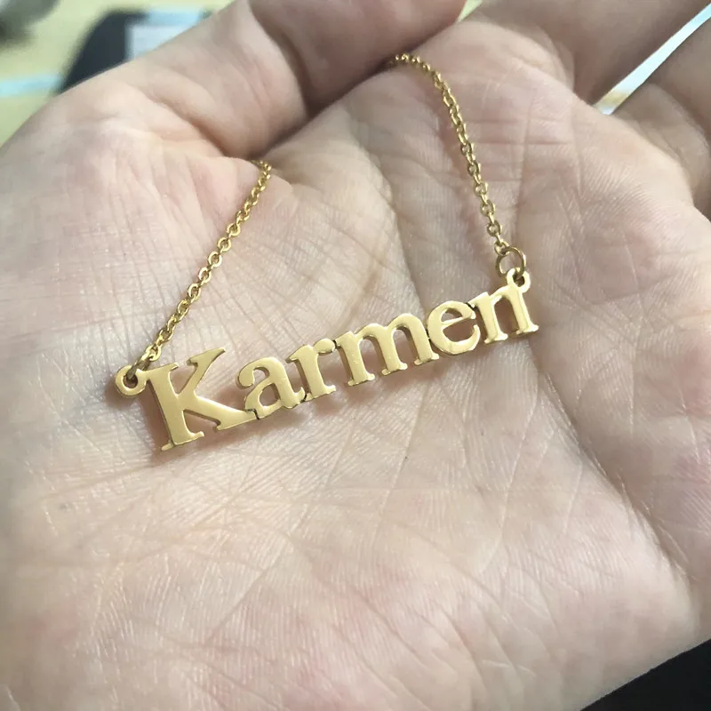 Personalized Name Necklace Personalized Gift Customized Pendant Cursive Handwriting Stainless Steel Chain Custom Women Fashion
Personalized Name Necklace Personalized Gift Customized Pendant Cursive Handwriting Stainless Steel Chain Custom Women Fashion