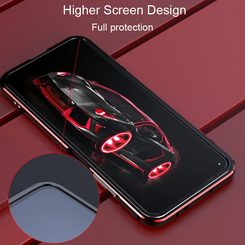 Black Red Aluminum Metal Frame Hard Clear Tempered Glass Cases For Huawei Nova 3 Back Cover For Huawei Nova3 Protective Case
Black Red Aluminum Metal Frame Hard Clear Tempered Glass Cases For Huawei Nova 3 Back Cover For Huawei Nova3 Protective Case