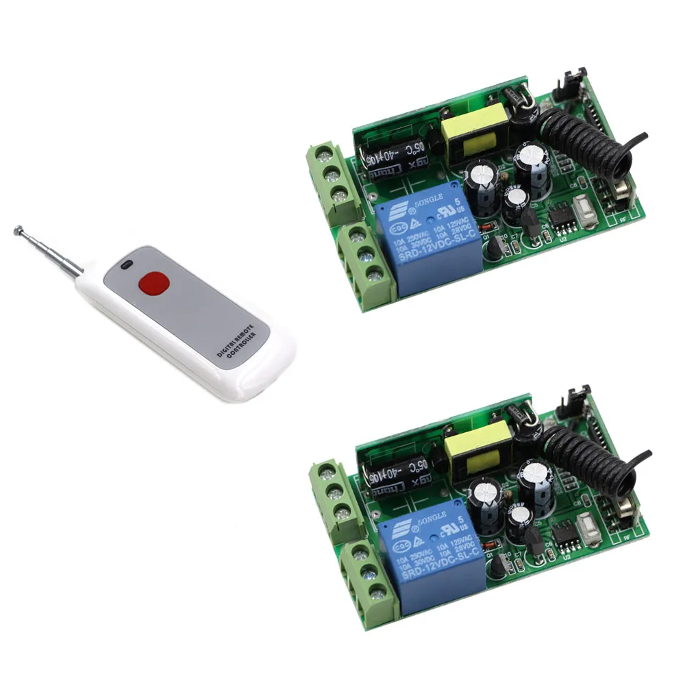 New AC 85V 110V 220V 230V 250V Wireless Remote Control switch 10A Relay Receiver One Key ON OFF Transmitter For Lamp/Light LED
New AC 85V 110V 220V 230V 250V Wireless Remote Control switch 10A Relay Receiver One Key ON OFF Transmitter For Lamp/Light LED
