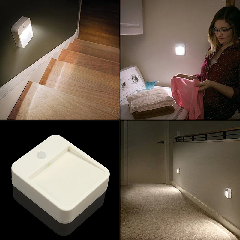 LED Motion Sensor Night Light Wall Lamp Cabinet Stairs Light Stick-Anywhere Nightlight
LED Motion Sensor Night Light Wall Lamp Cabinet Stairs Light Stick-Anywhere Nightlight