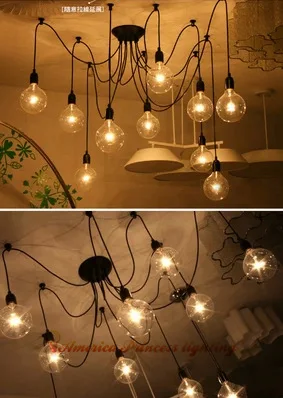 Tiannvsanhua long spider lamp chandelier creative personality, material iron, E27, AV110-240V
Tiannvsanhua long spider lamp chandelier creative personality, material iron, E27, AV110-240V