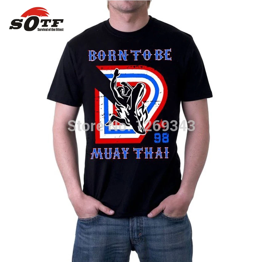 Мужская футболка с коротким рукавом SOTF бесплатная доставка|shirt muay thai|muay thai shortmuay