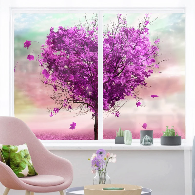 Custom bathroom window glass film window paper window security explosion-proof membrane transparent balcony purple flower sea
Custom bathroom window glass film window paper window security explosion-proof membrane transparent balcony purple flower sea