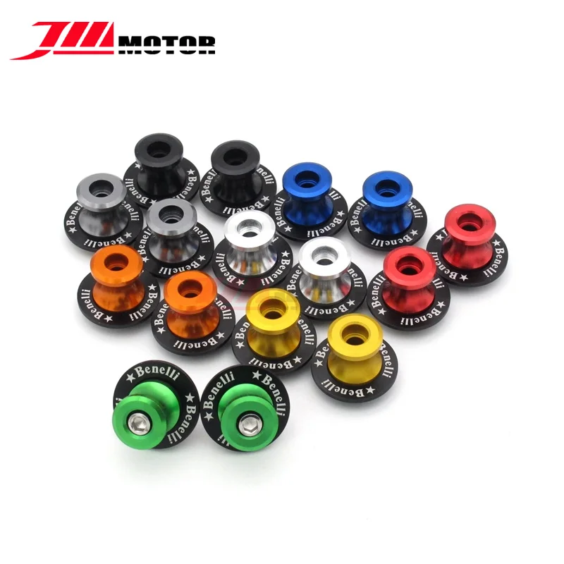 M6 Motorcycle CNC Swingarm Spools Slider Stand Screws 6mm with LOGO Green For Benelli TNT BN BJ Models
M6 Motorcycle CNC Swingarm Spools Slider Stand Screws 6mm with LOGO Green For Benelli TNT BN BJ Models