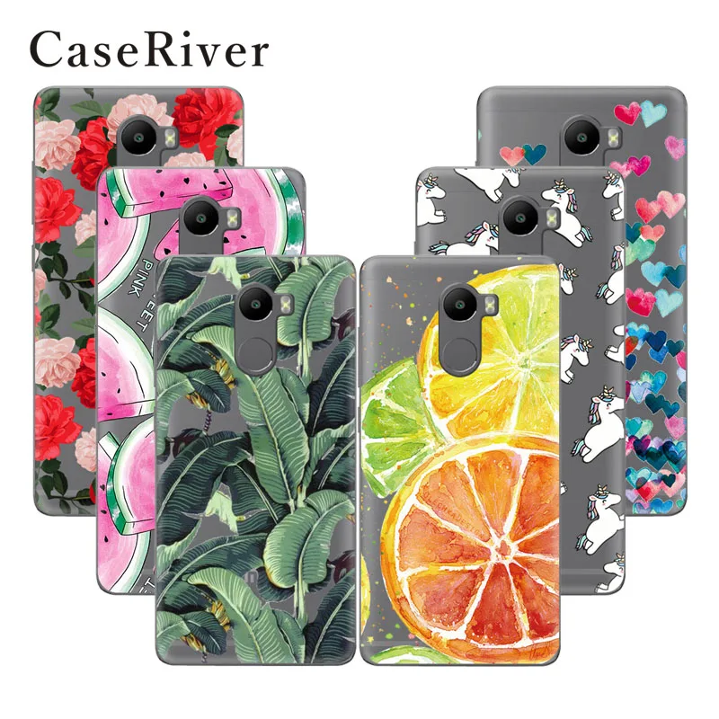 Чехол CaseRiver 5 0 дюйма 16 ГБ Redmi 4 мягкий ТПУ чехол для Xiaomi защитный телефона с принтом