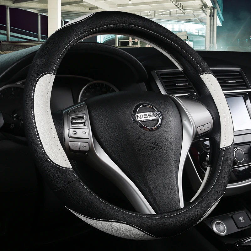 Car Steering Wheel Cover for Nissan Versa Almera Primera Tiida Terrano Qashqai J10 350z Kicks Patrol Murano NV200 Xtrail
Car Steering Wheel Cover for Nissan Versa Almera Primera Tiida Terrano Qashqai J10 350z Kicks Patrol Murano NV200 Xtrail