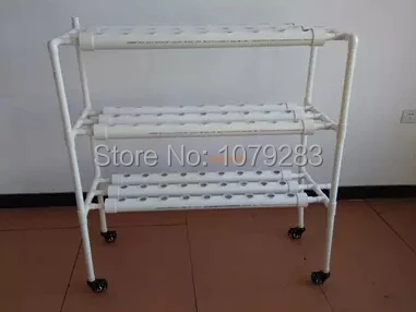 MOVABLE 3 floors 9 main tubing with 81pcs net cup Hydroponics system NFT with Nutrient Film Technique on four wheel move
MOVABLE 3 floors 9 main tubing with 81pcs net cup Hydroponics system NFT with Nutrient Film Technique on four wheel move