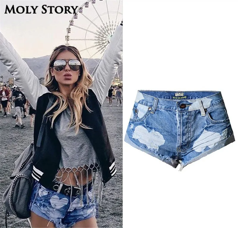 New Retro Heart Print Distressed Sexy Booty Shorts Femme High Waist Denim Shorts Women Short Jeans Cut Off
New Retro Heart Print Distressed Sexy Booty Shorts Femme High Waist Denim Shorts Women Short Jeans Cut Off