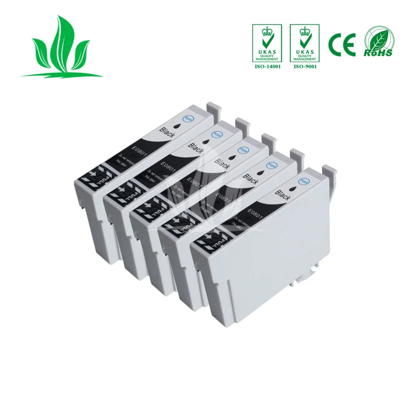0801xl 5BK совместимый чернильный картридж для принтера Epson P50 PX650 PX700 PX800 PX710 PX720 PX810 PX820